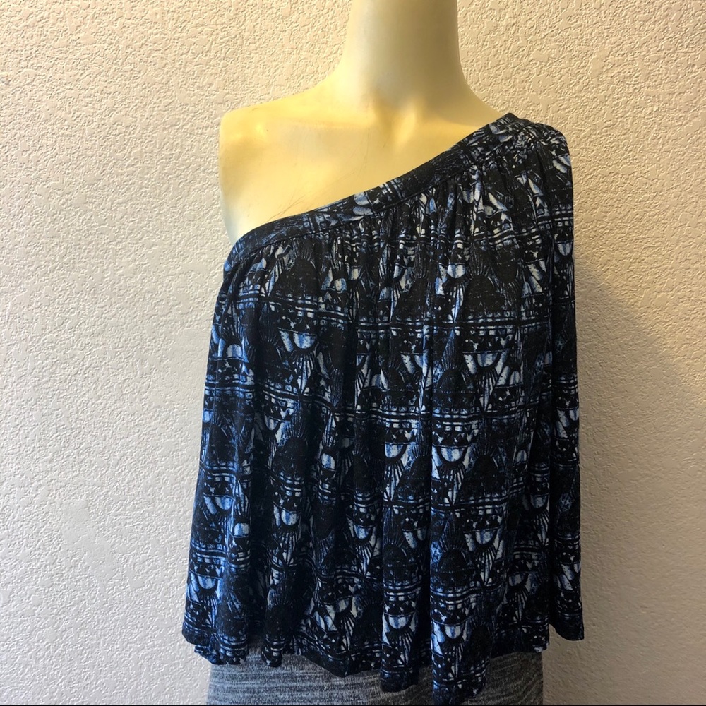 Free People one shoulder top.